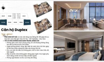Sở hữu ngay căn hộ Duplex 4PN diện tích 267.1m2 tòa Park 2 Heriatge West Lake