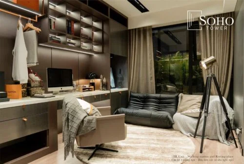 Cho thuê căn Soho 2 ngủ DT 90m2 CC Heritage Westlake
