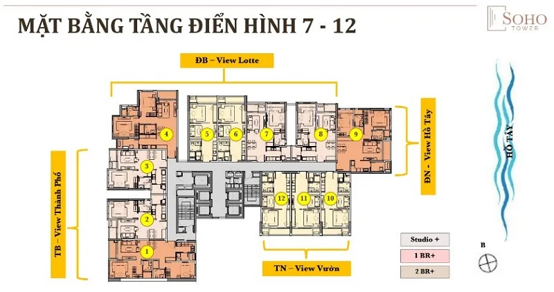 Quy hoạch dự án Heritage West Lake - Mặt bằng