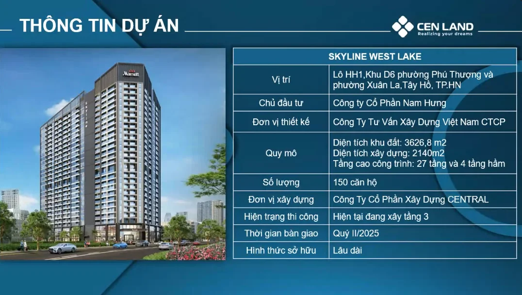 dự án Skyline West Lake